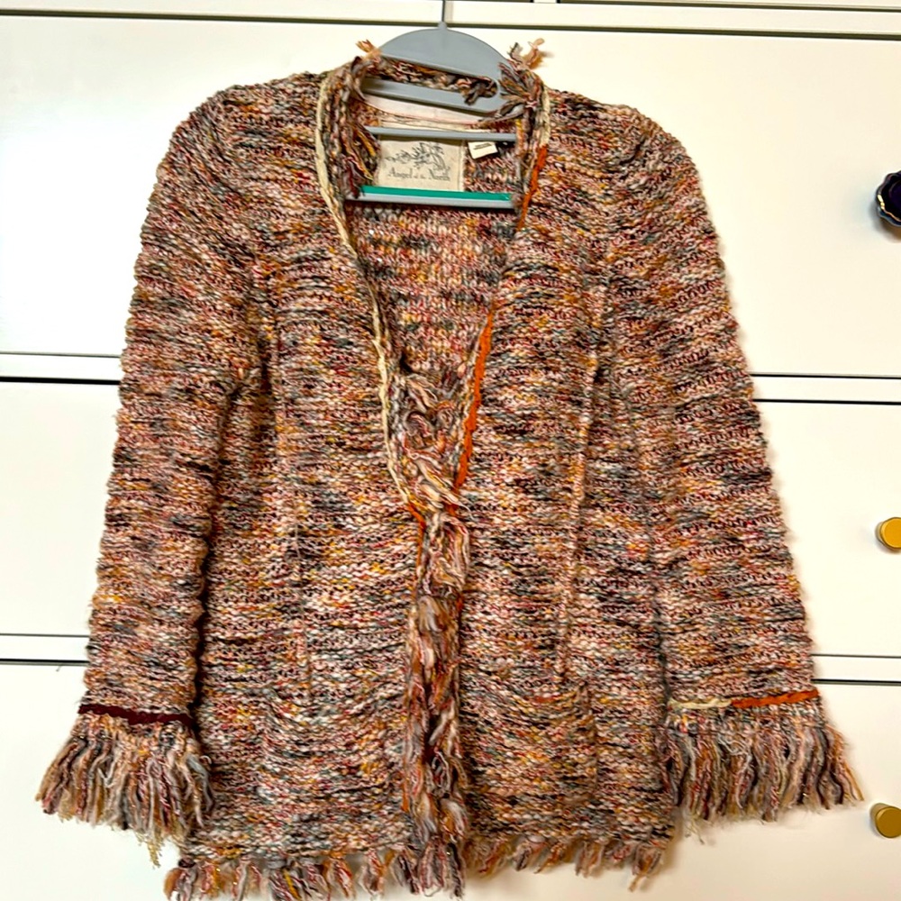 Anthropologie Angel of the North Knit Jacket